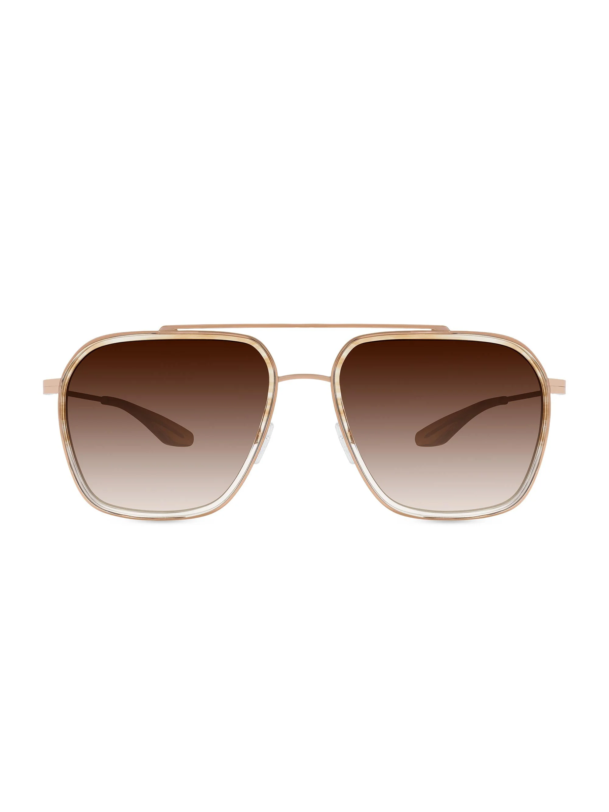 Women's Rizzo 60MM Navigator Sunglasses - Gold Brown - 1