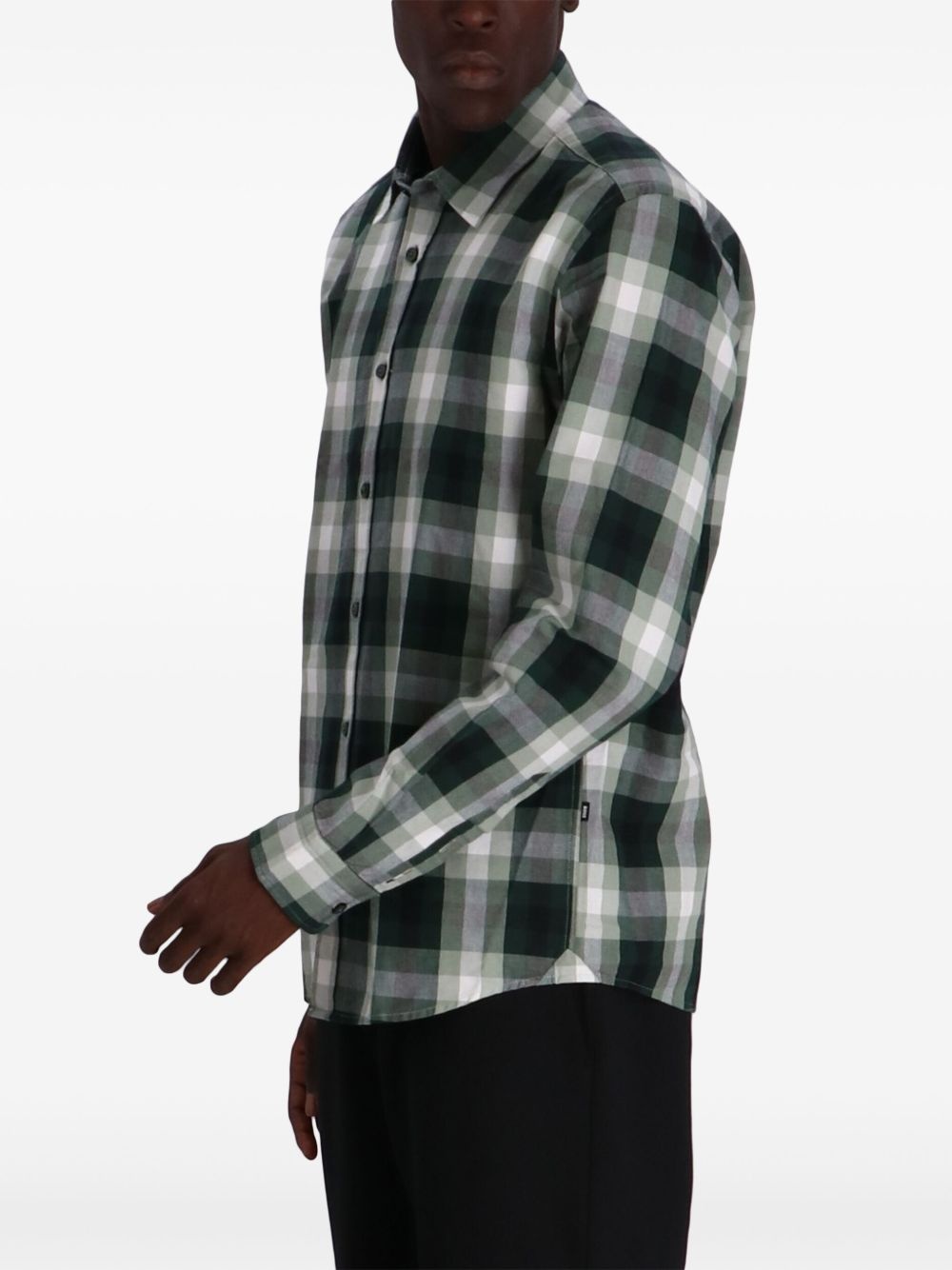 check-pattern shirt - 3