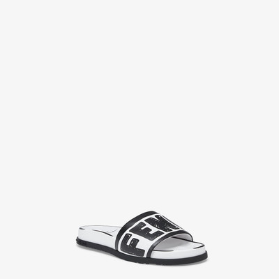 FENDI Fendi Roma Joshua Vides leather Fussbett sandals outlook