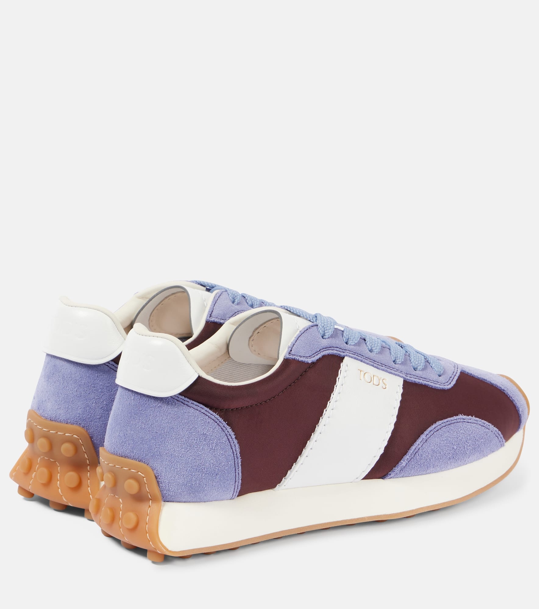 T Vintage suede-trimmed sneakers - 2
