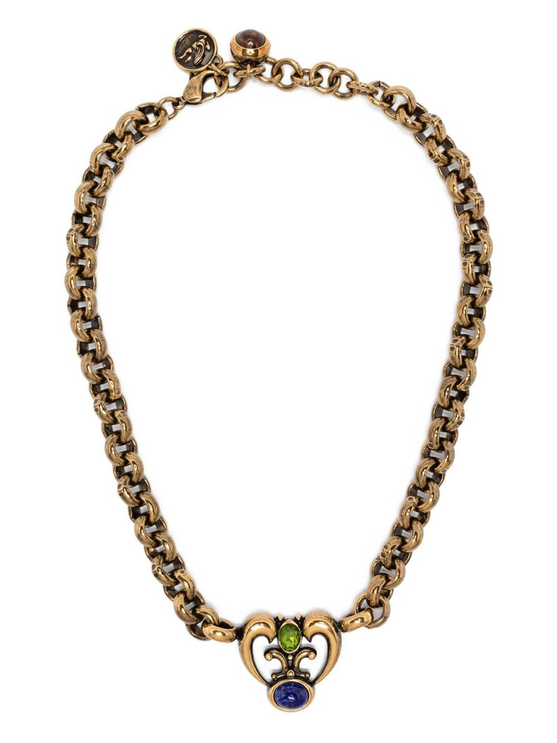 chain-link heart-pendant necklace 1