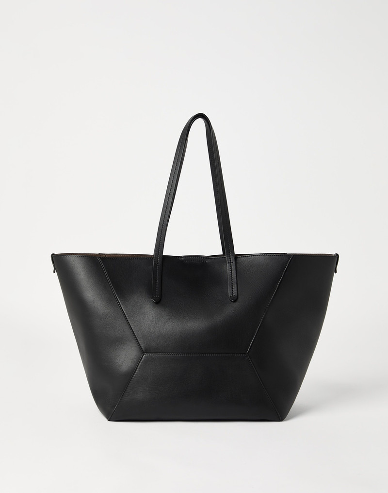 Brunello Cucinelli BC Duo bag in calfskin with monili outlook