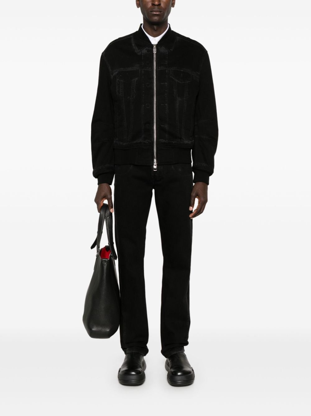 trompe l'oeil-print bomber jacket - 2