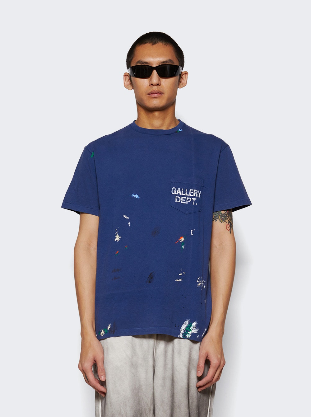 Vintage Logo Painted Tee Navy - 2