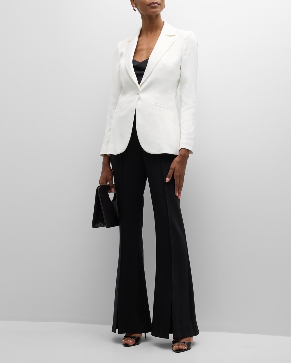 Blake Fitted Satin Blazer - 3