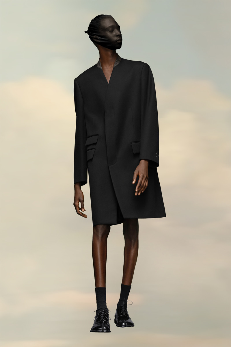 Maison Margiela Wool cavalry coat outlook