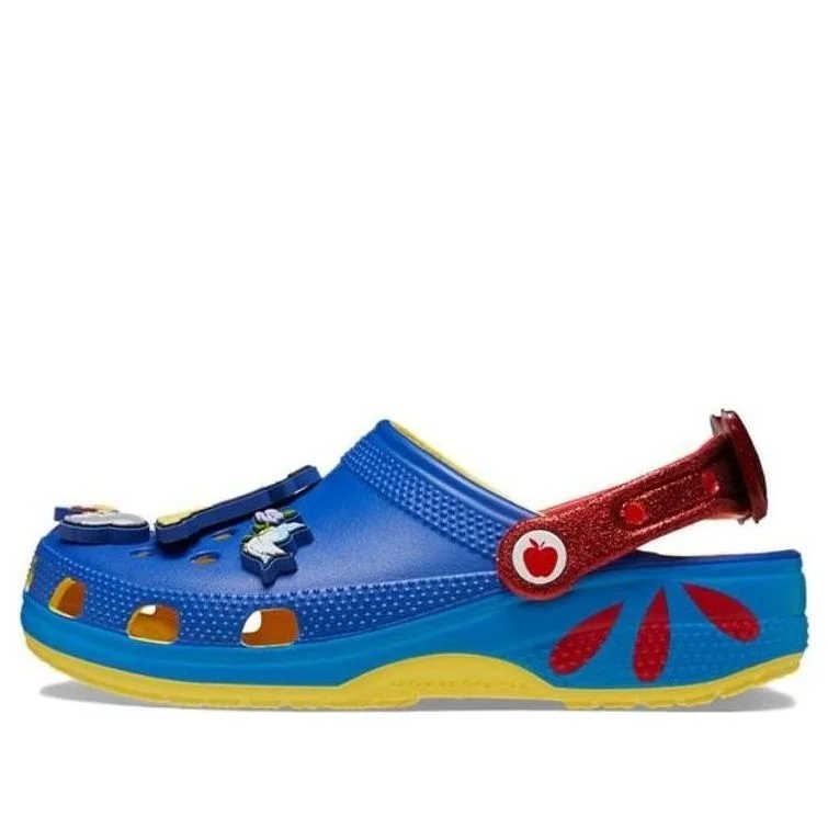 (WMNS) Crocs Snow White Classic Clogs 'Blue Yellow Red' 209483-769 - 1