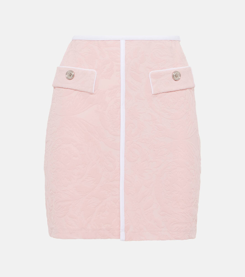 Barocco terry miniskirt - 1