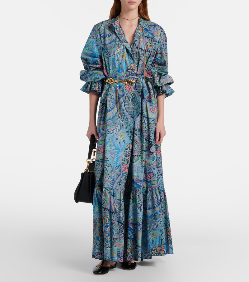 Etro Paisley cotton-blend maxi dress outlook