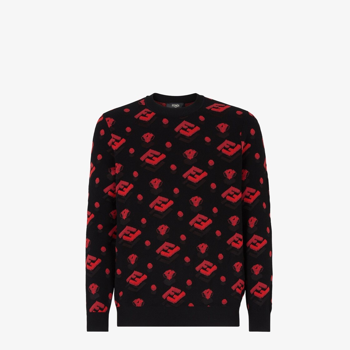 Multicolor viscose and cotton jumper. - 1