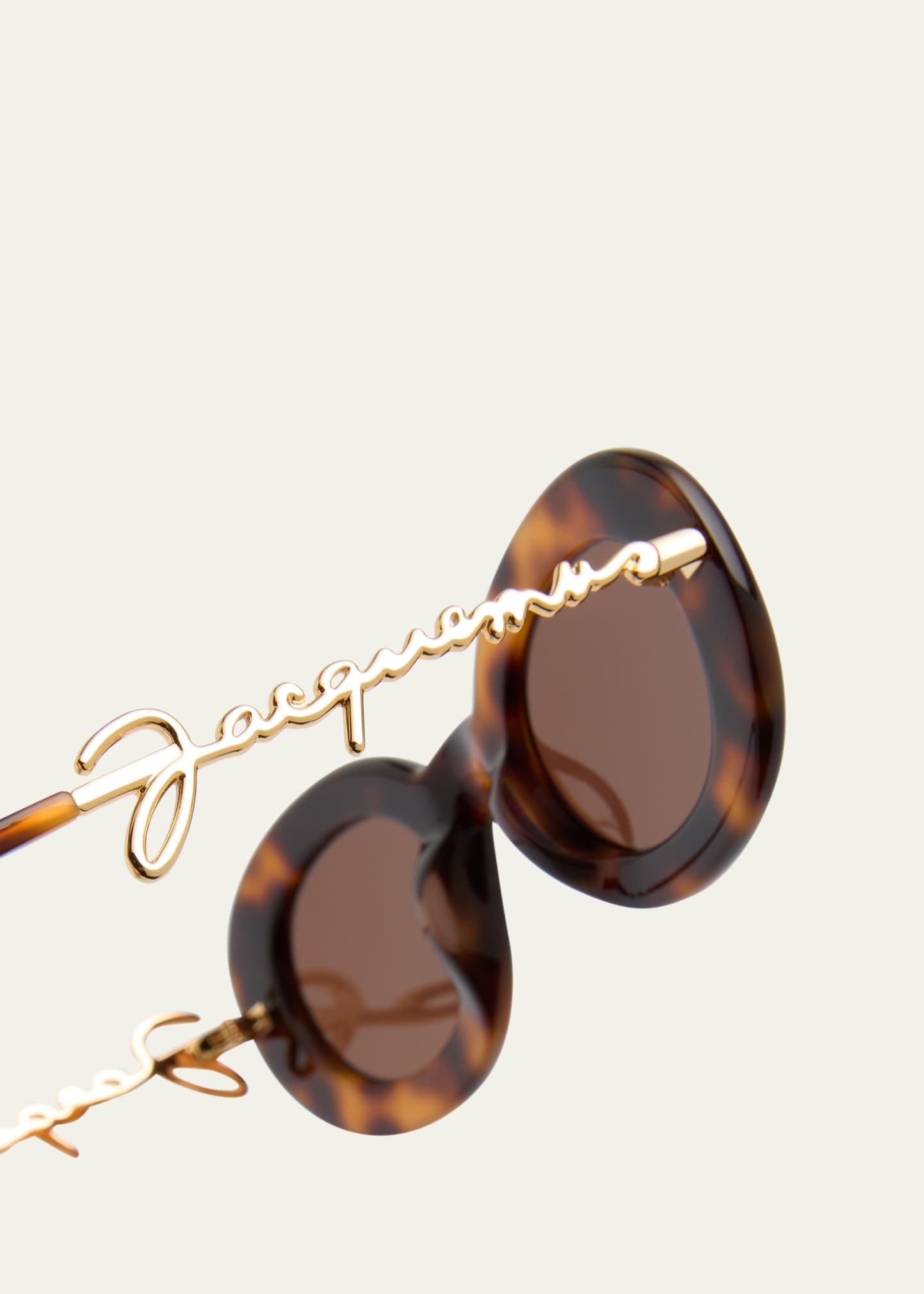 Les Lunettes Pralu Oval Acetate Sunglasses - 4