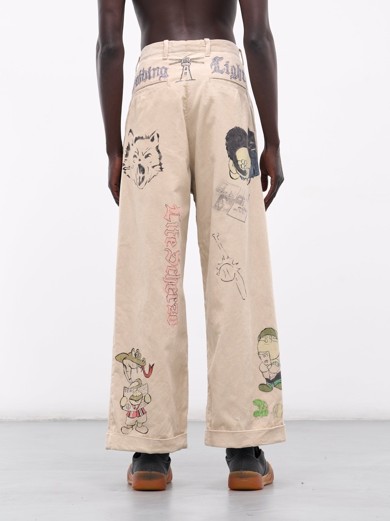 'Memorial Paint' Baggy Corduroy Trousers - 3