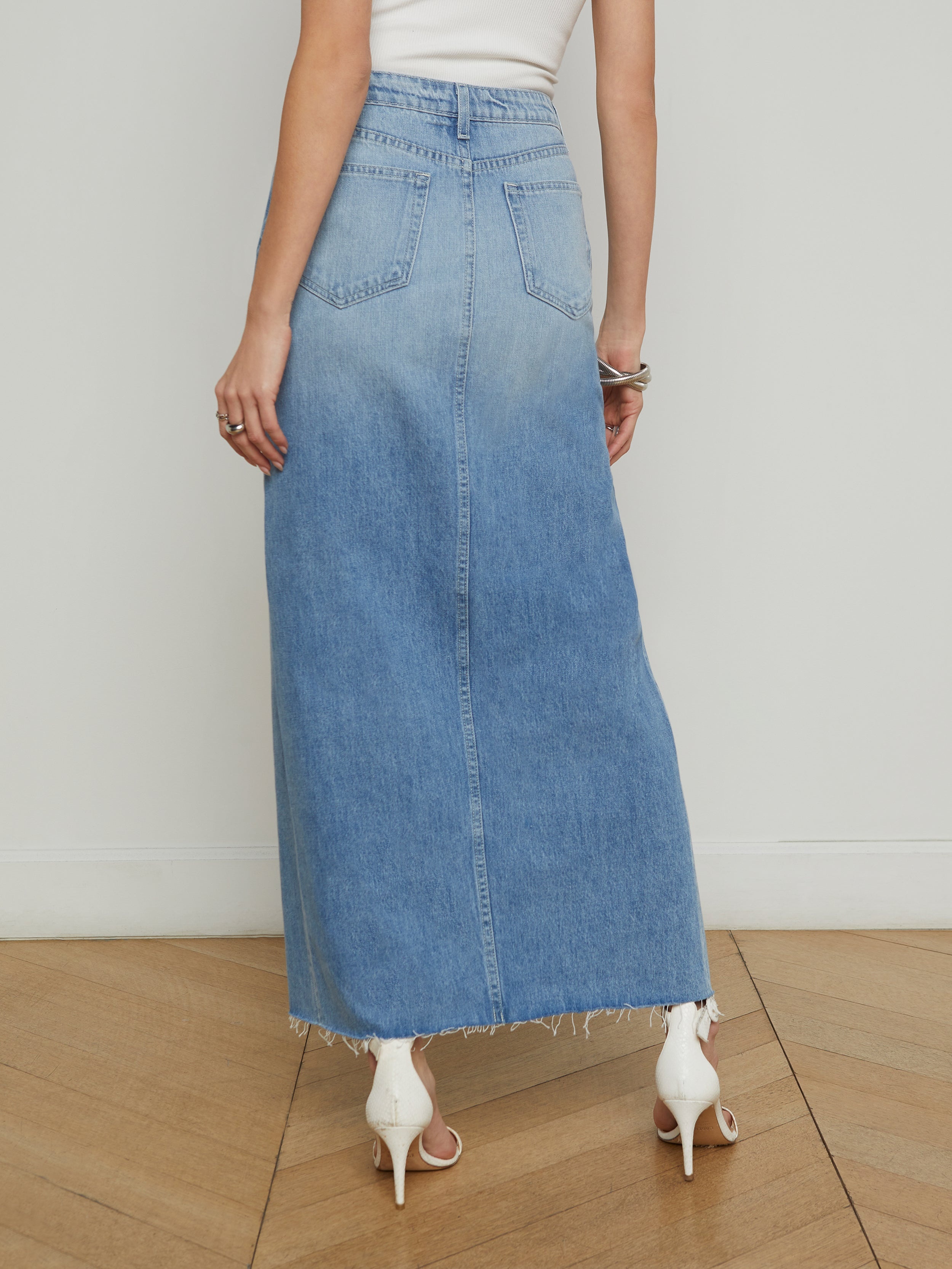 Rysa Denim Maxi Skirt - 5