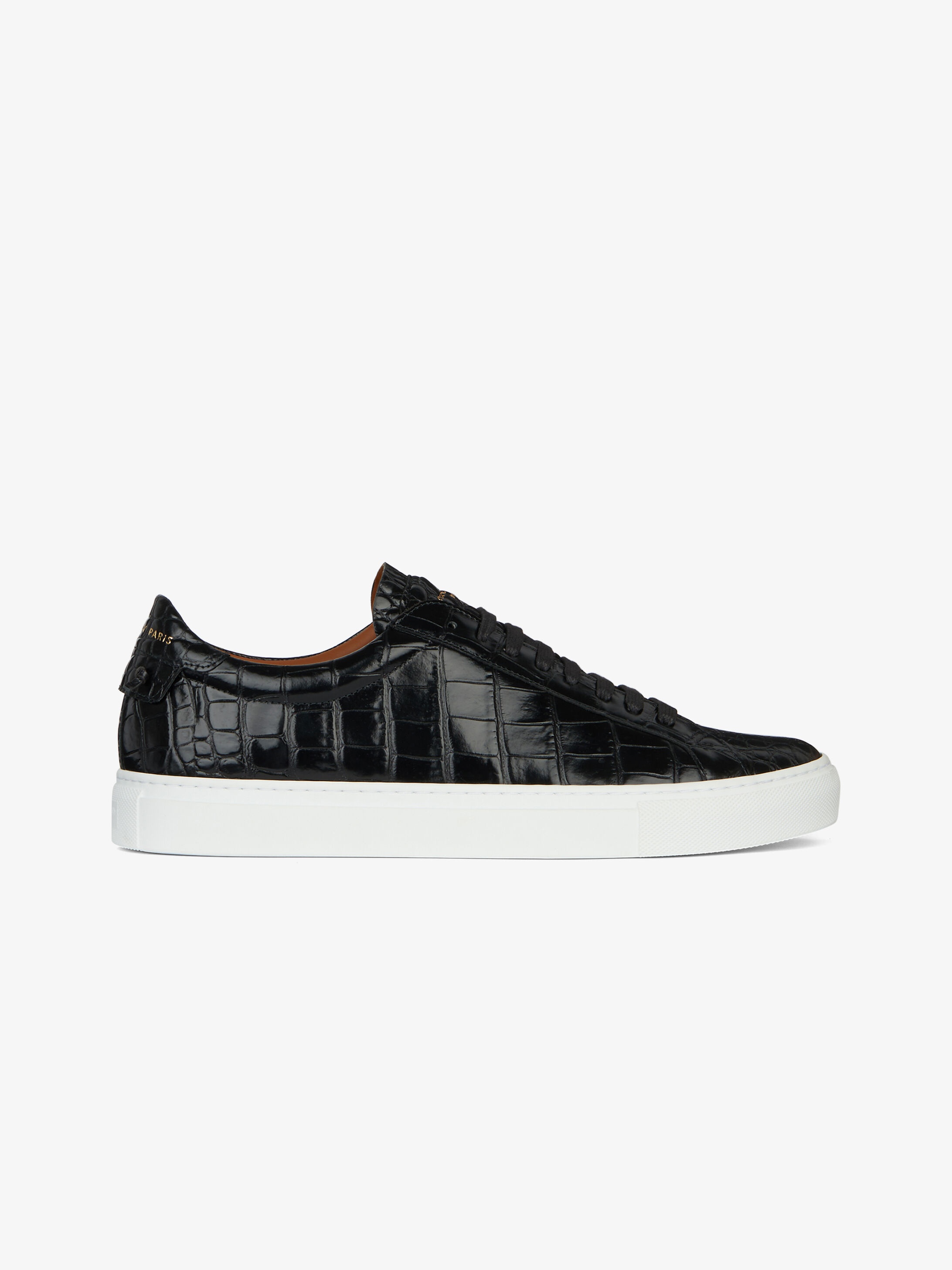 Sneakers in crocodile effect leather - 1