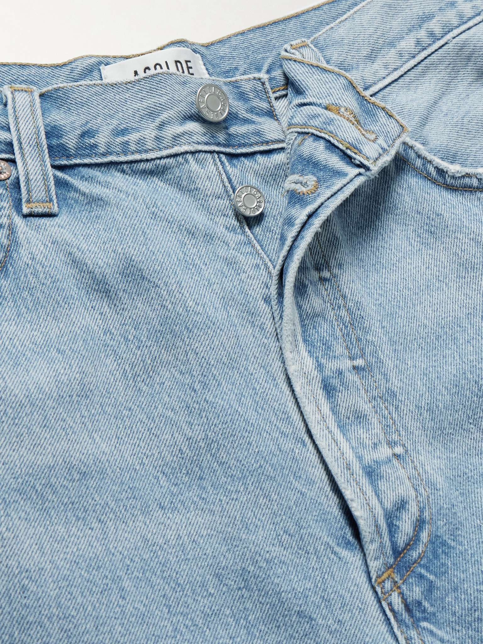 Anson Straight-Leg Frayed Denim Shorts - 6