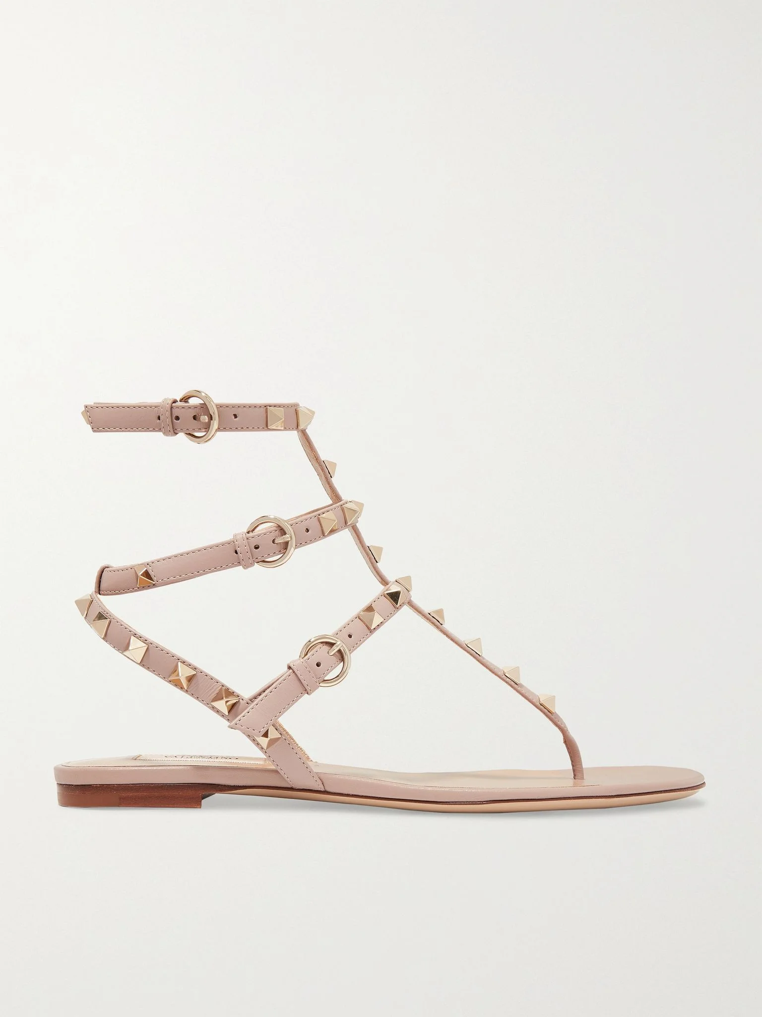 Valentino Garavani Rockstud leather sandals Blush - 1