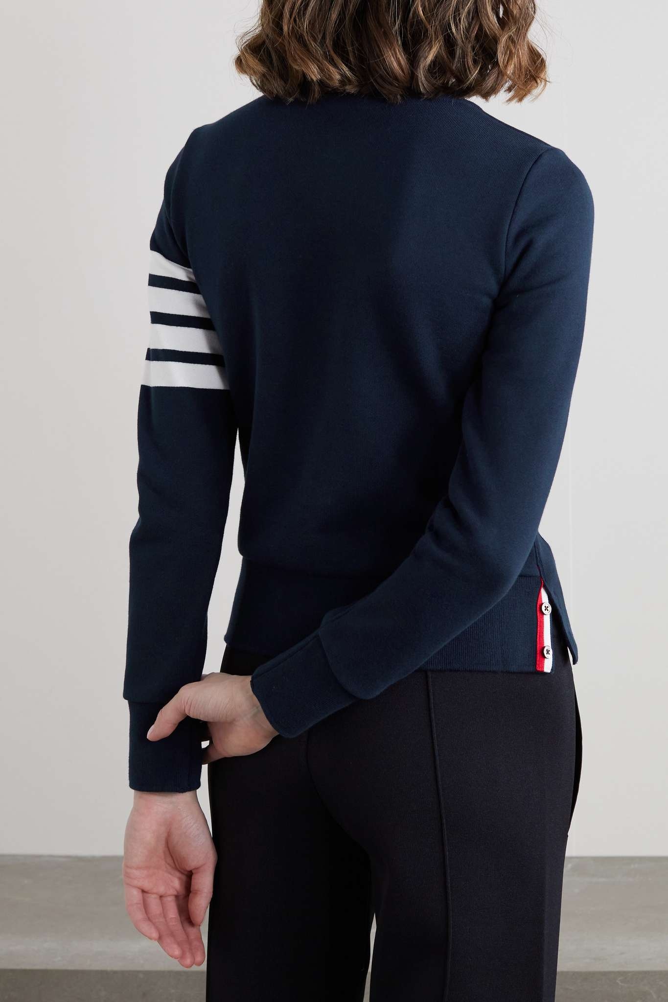 Striped cotton-jersey sweatshirt - 4