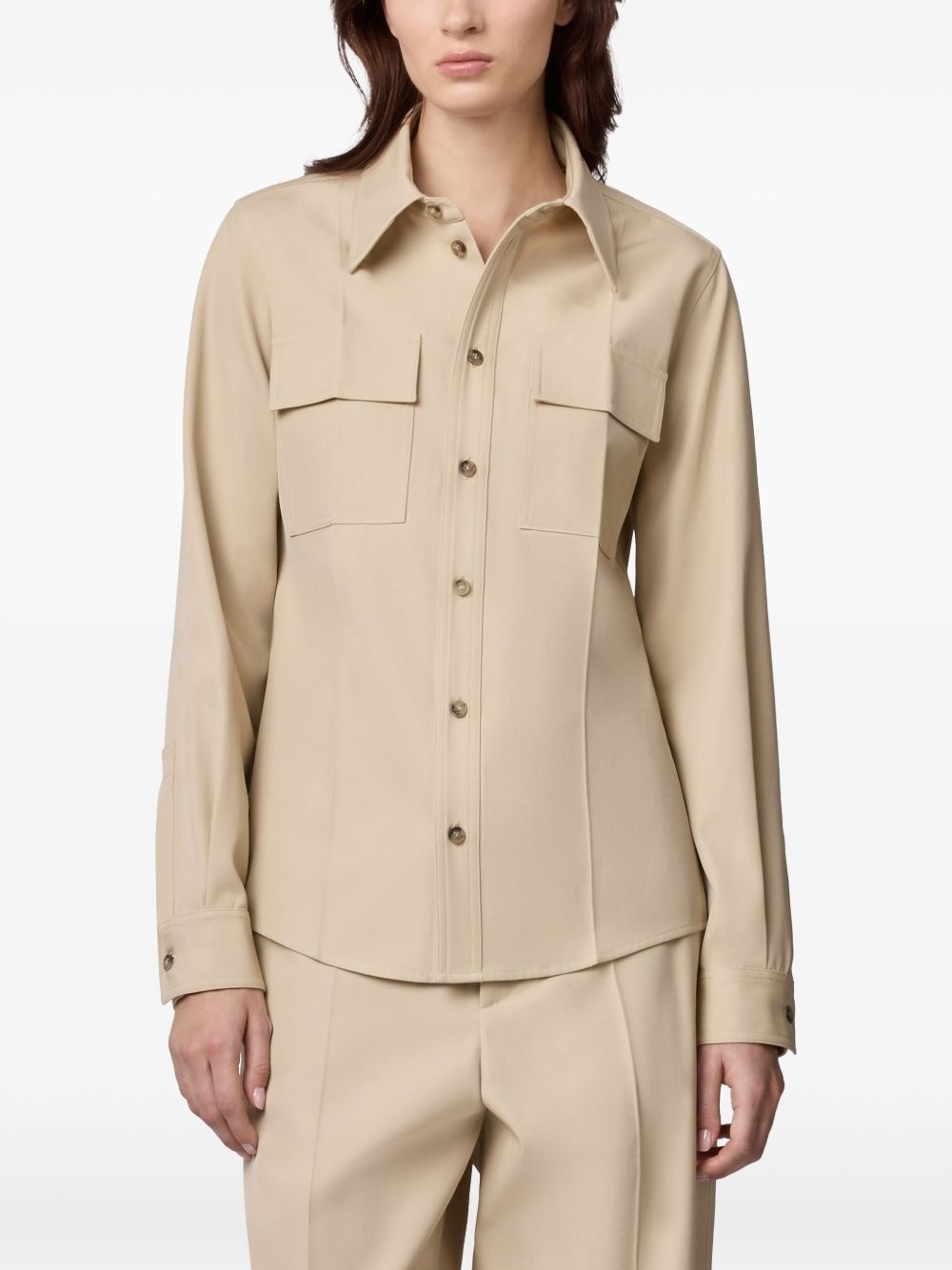 pressed-crease shirt - 3