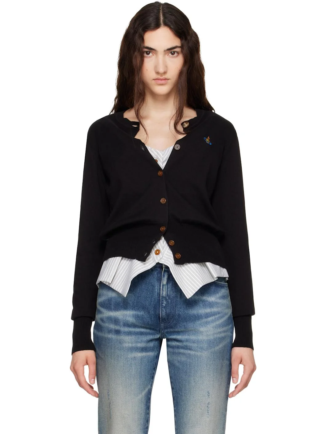 Black Bea Cropped Cardigan - 1