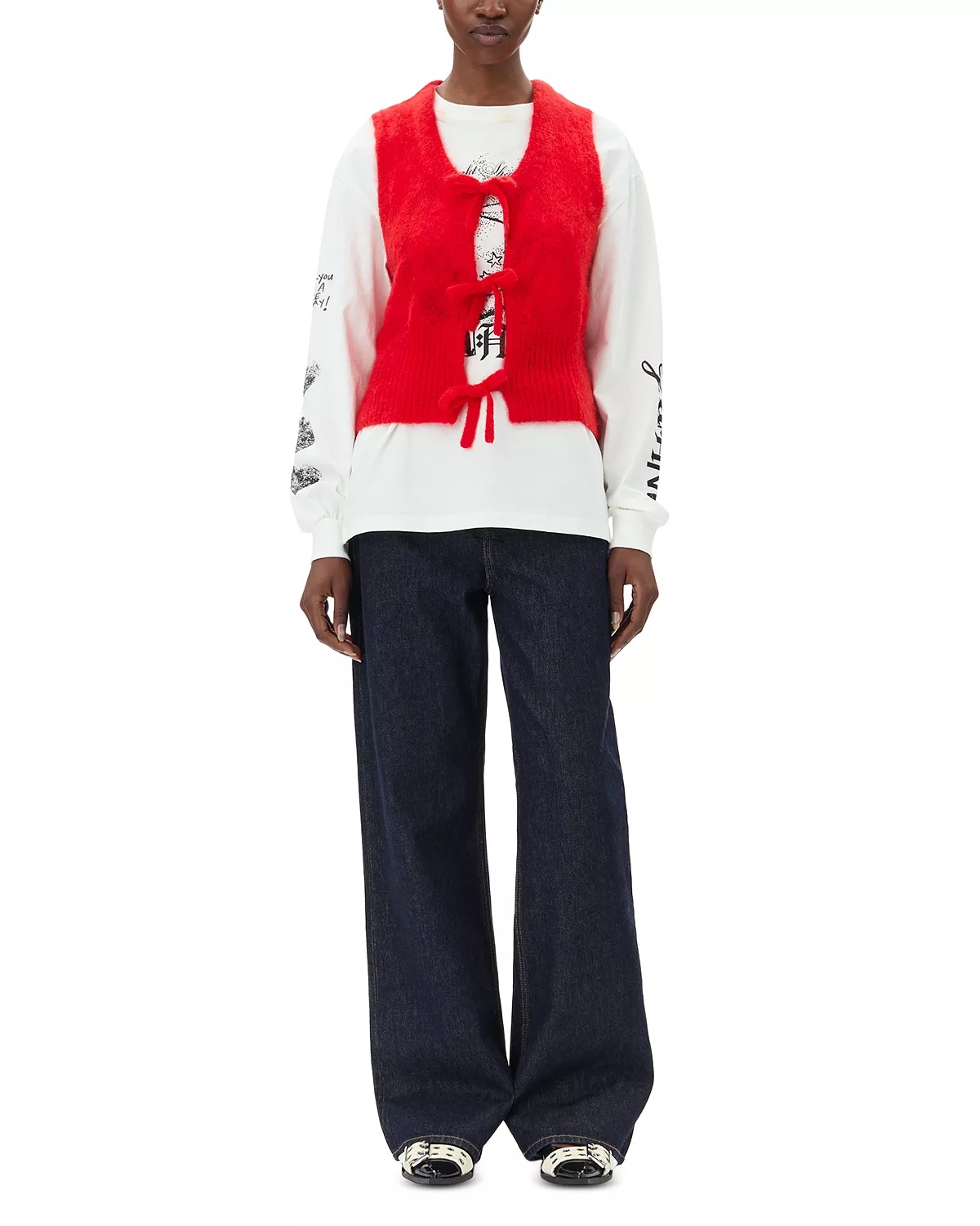 Tie Front Vest - 2