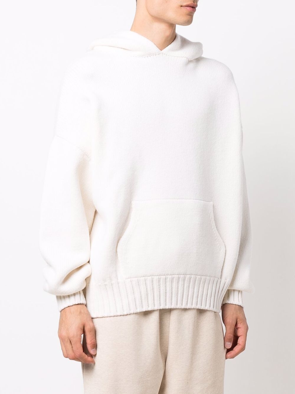 oversized wool-cashmere hoodie - 3