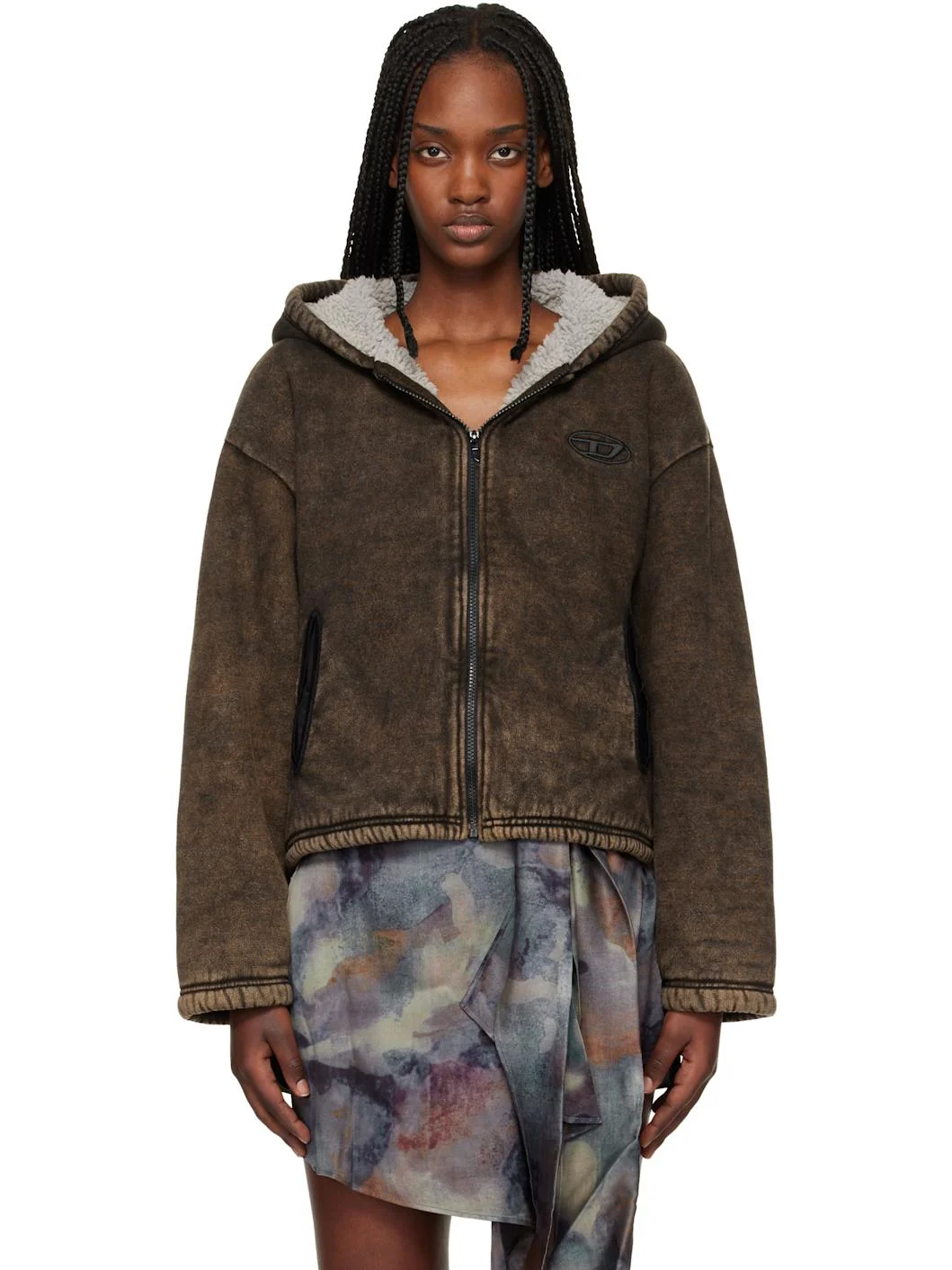Brown F-Ella Hoodie - 1