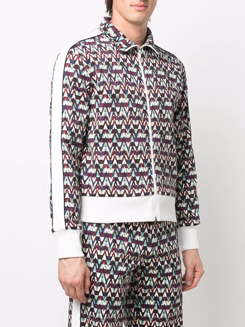 Optical Valentino-print track jacket - 3