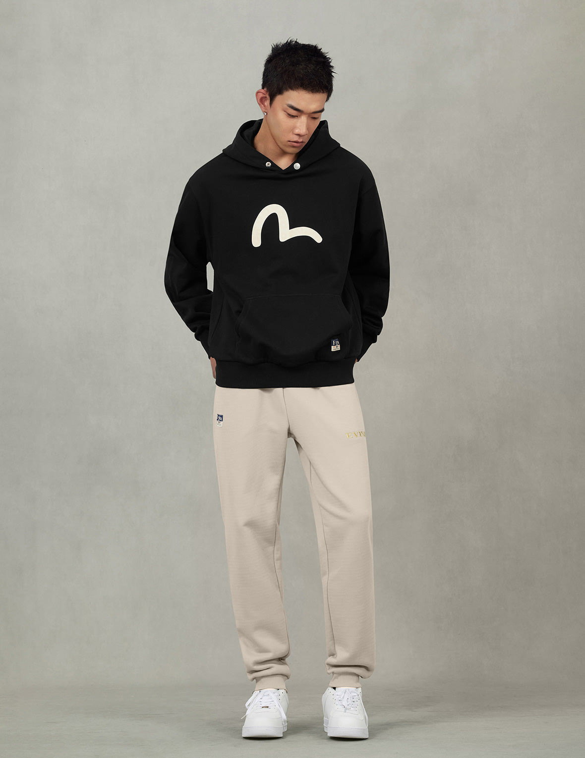 Seagull Print Relax Fit Hoodie - 5