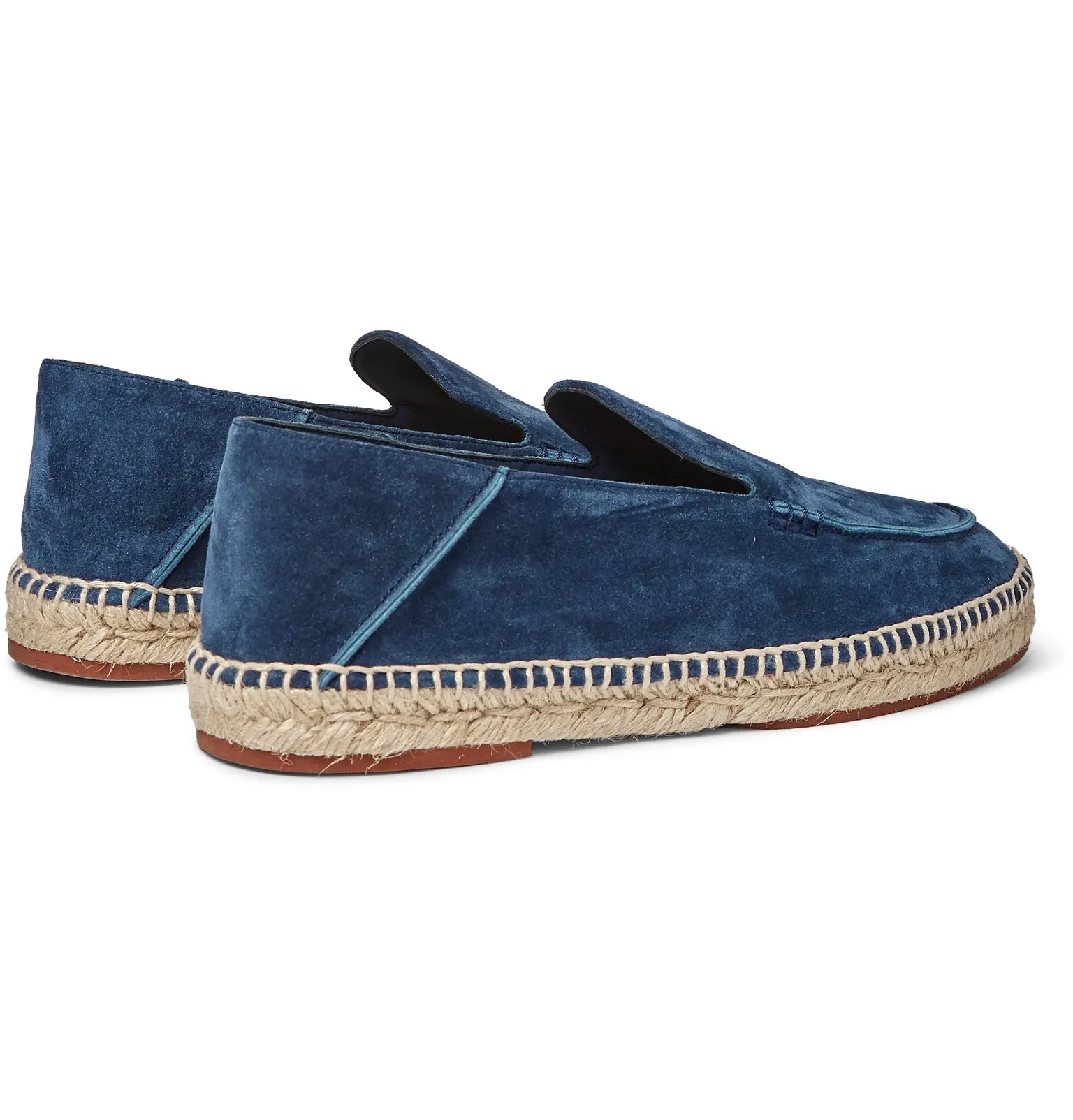 Seaside Walk Collapsible-Heel Suede Espadrilles - 24