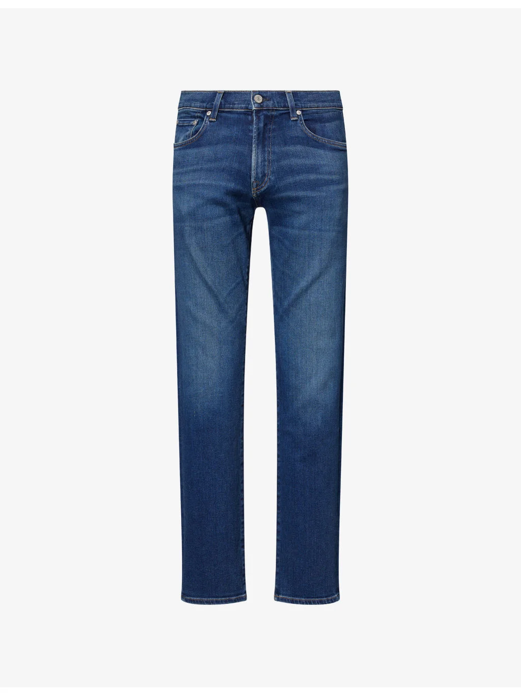 Slim-Fit Straight-Leg Denim Jeans - 1