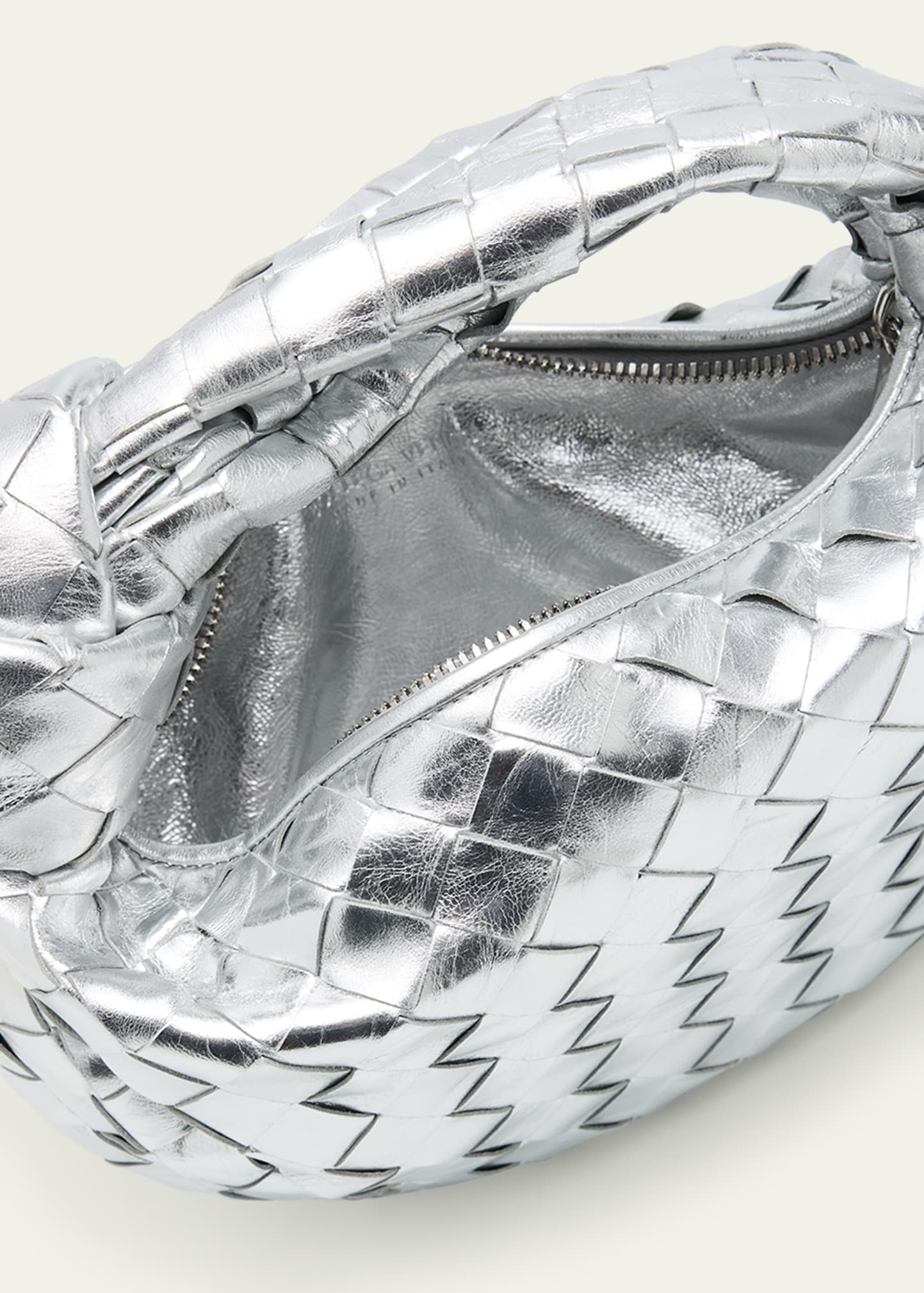 Mini Jodie Metallic Leather Top-Handle Bag - 4