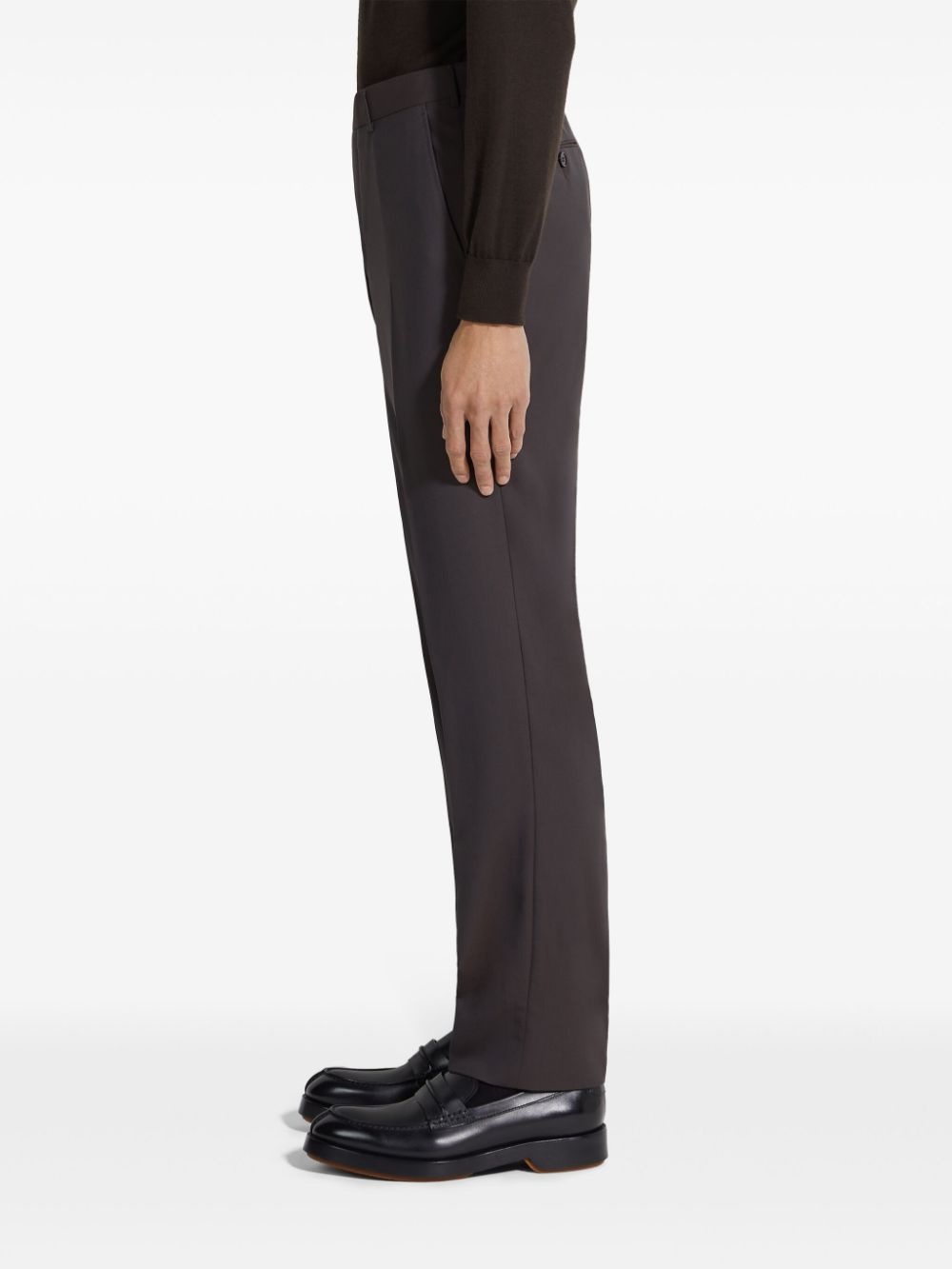 High Performance wool straight-leg trousers - 4