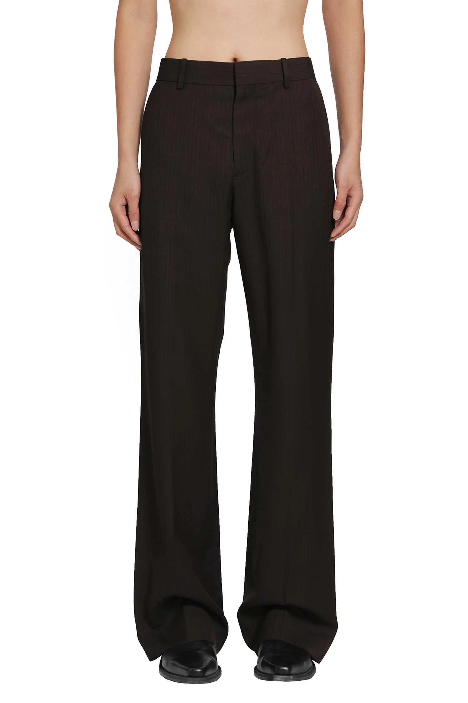 Tailored Herringbone Trousers - 1