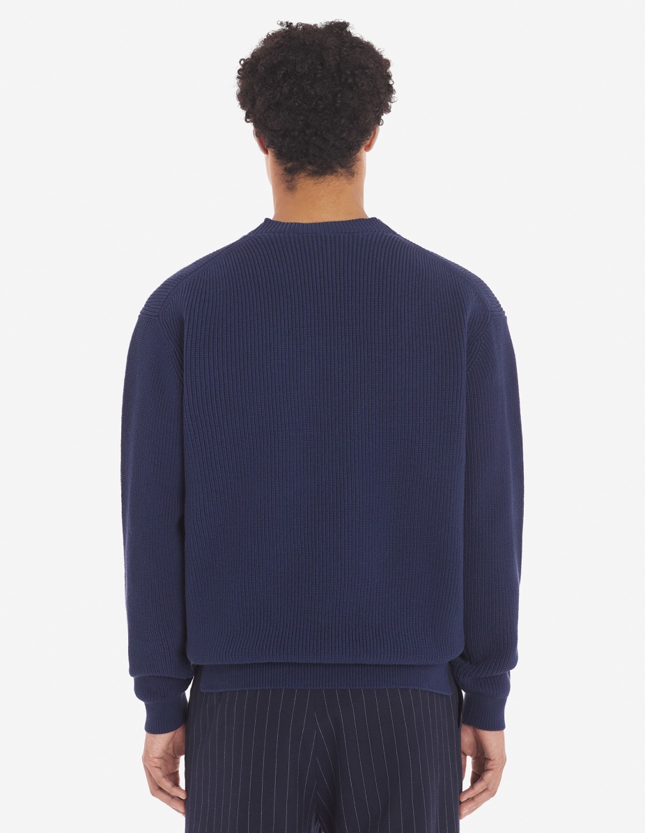 BOLD FOX HEAD PATCH  COMFORT RIBBED CARDIGAN - 5