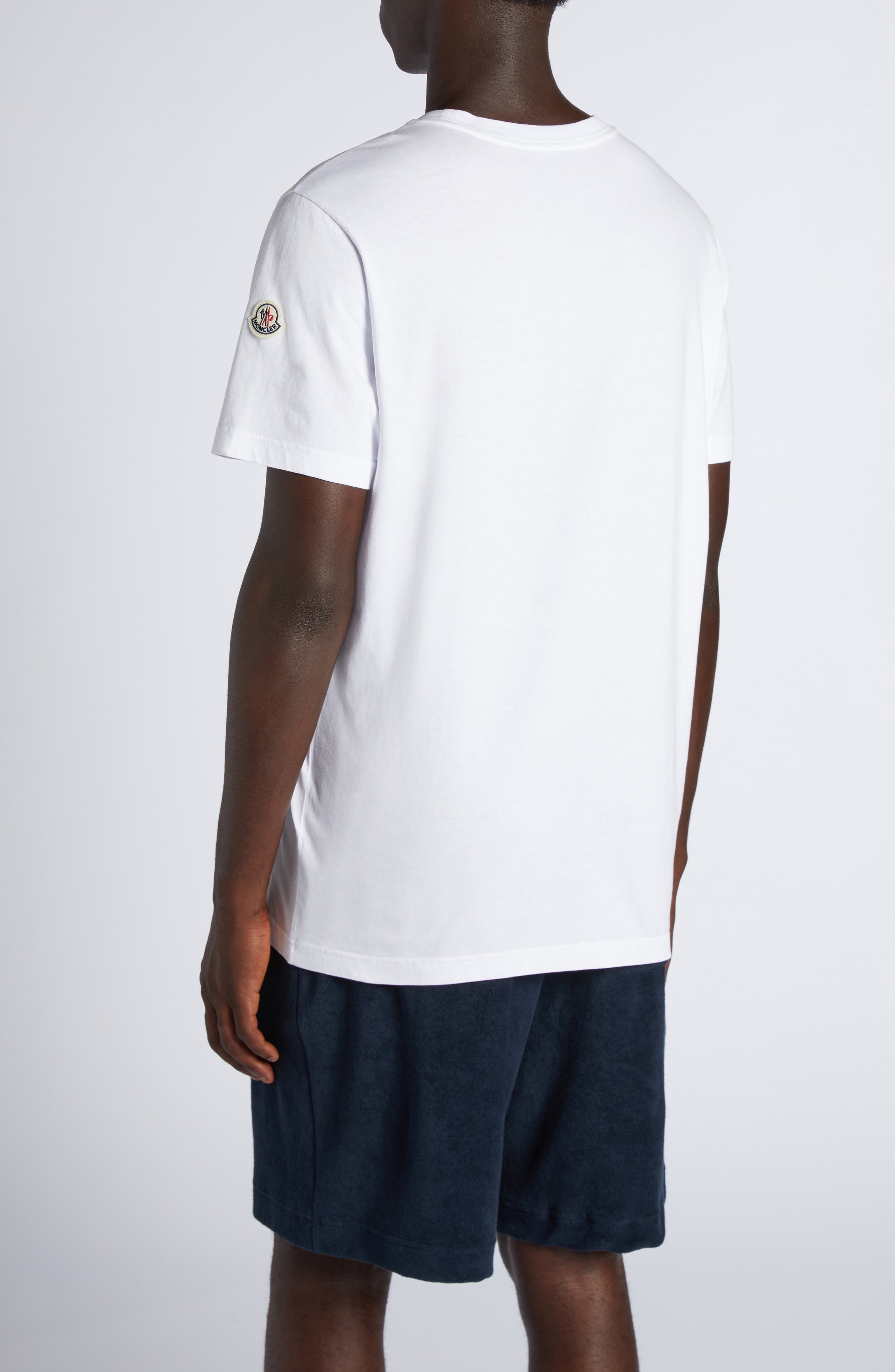 Moncler Shark Cotton Graphic T-Shirt in White at Nordstrom - 2