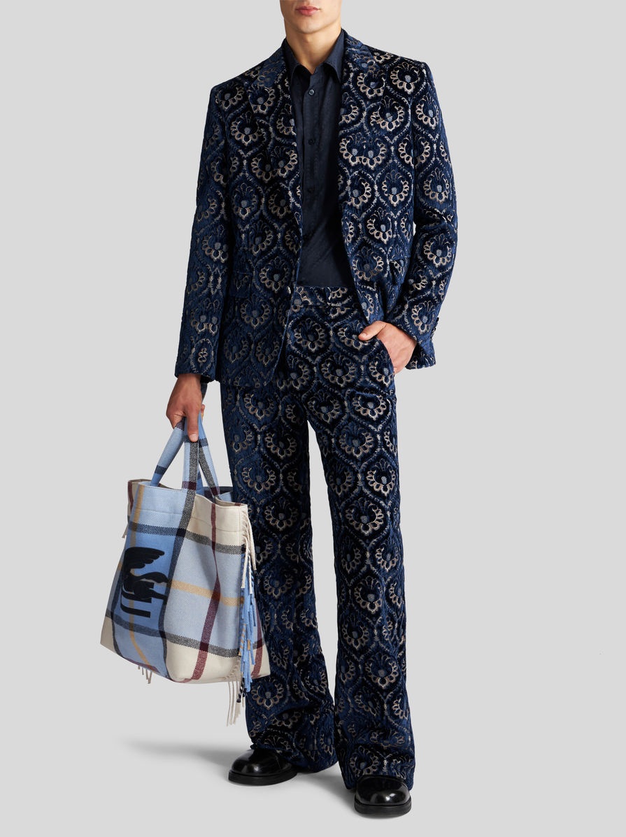 VELVET JACQUARD JACKET - 3