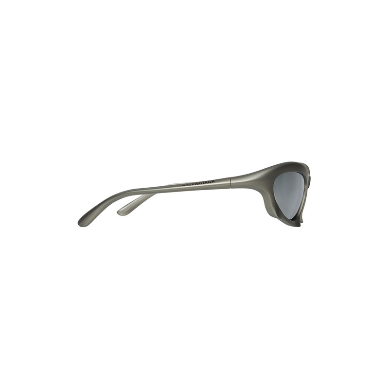 BALENCIAGA Bat Rectangle Sunglasses in Silver outlook