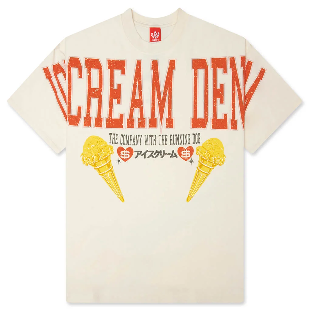 'DENIM' S/S T-SHIRT - ANTIQUE WHITE - 1
