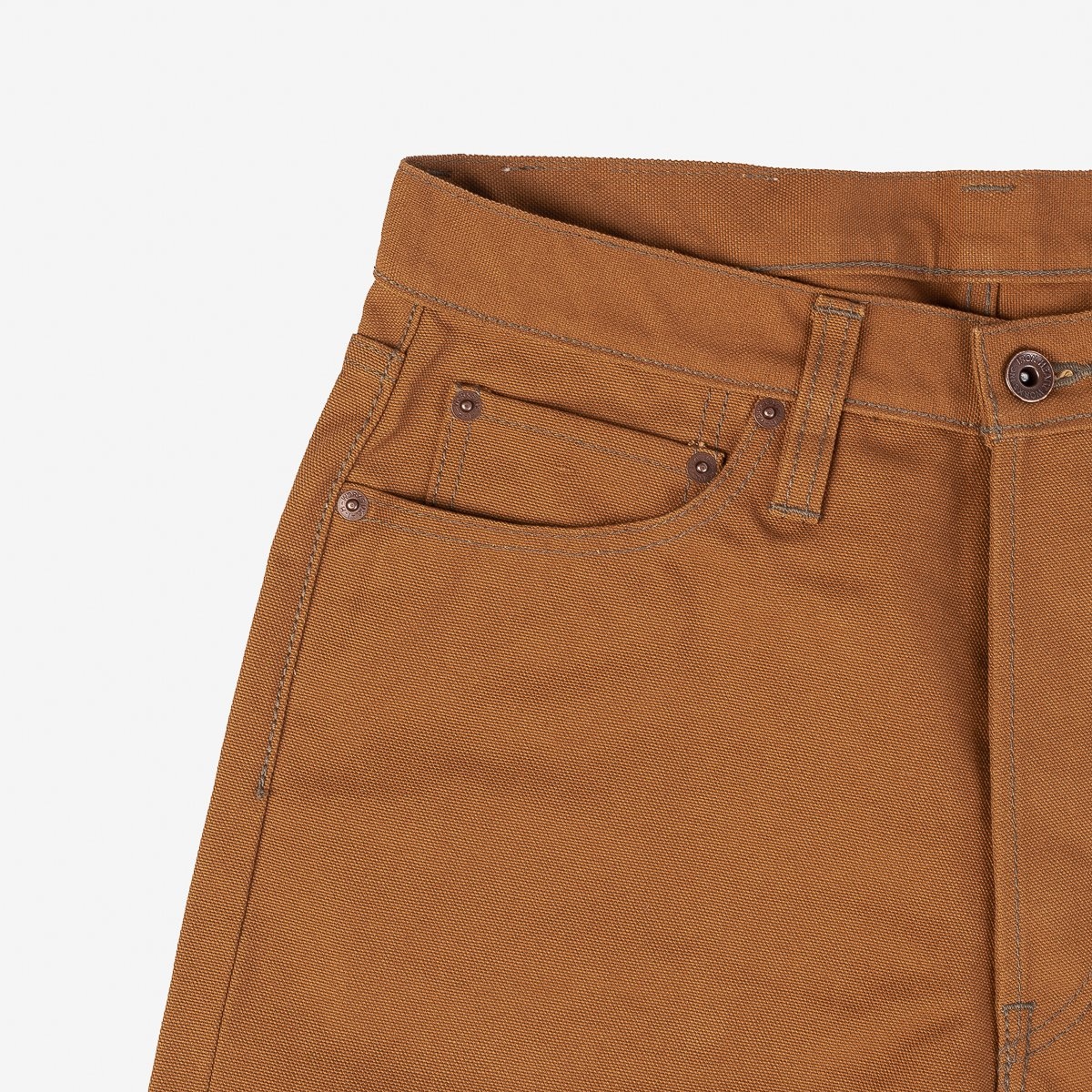 IH-888D 17oz Duck Relaxed Taper Brown - 3