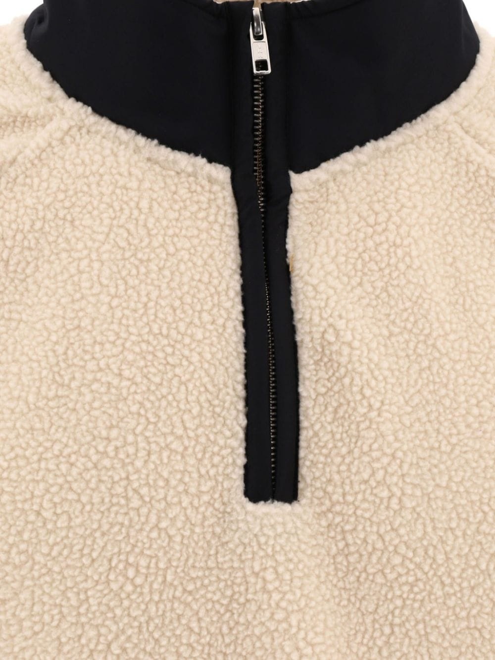 logo-appliquÃ© half-zip sweatshirt - 3