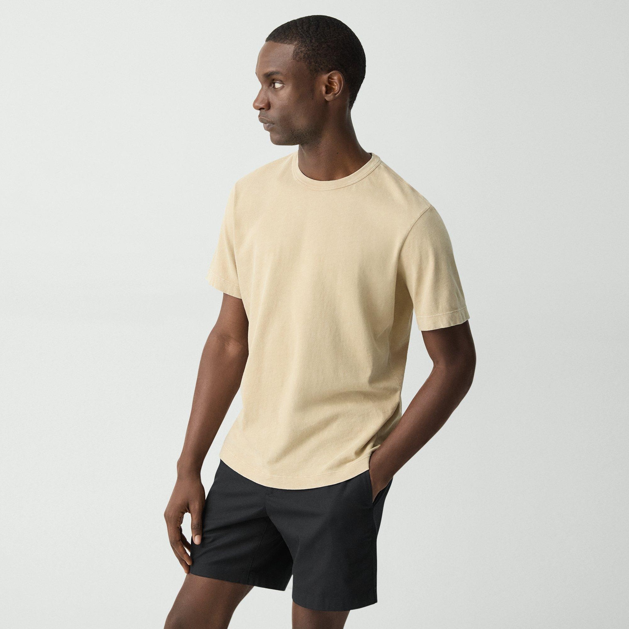 Ribbed Crewneck Tee in Fade Jersey - 3