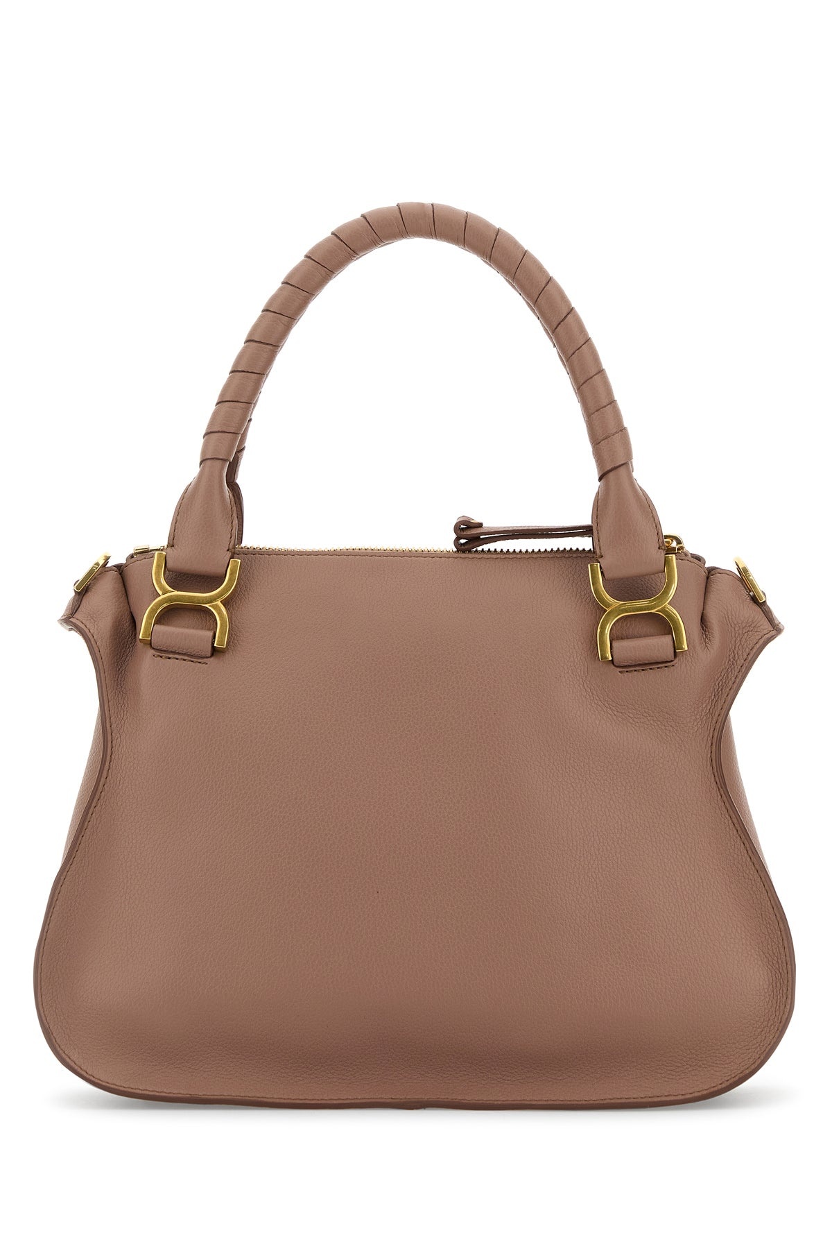 Antiqued pink leather medium Marcie handbag - 3