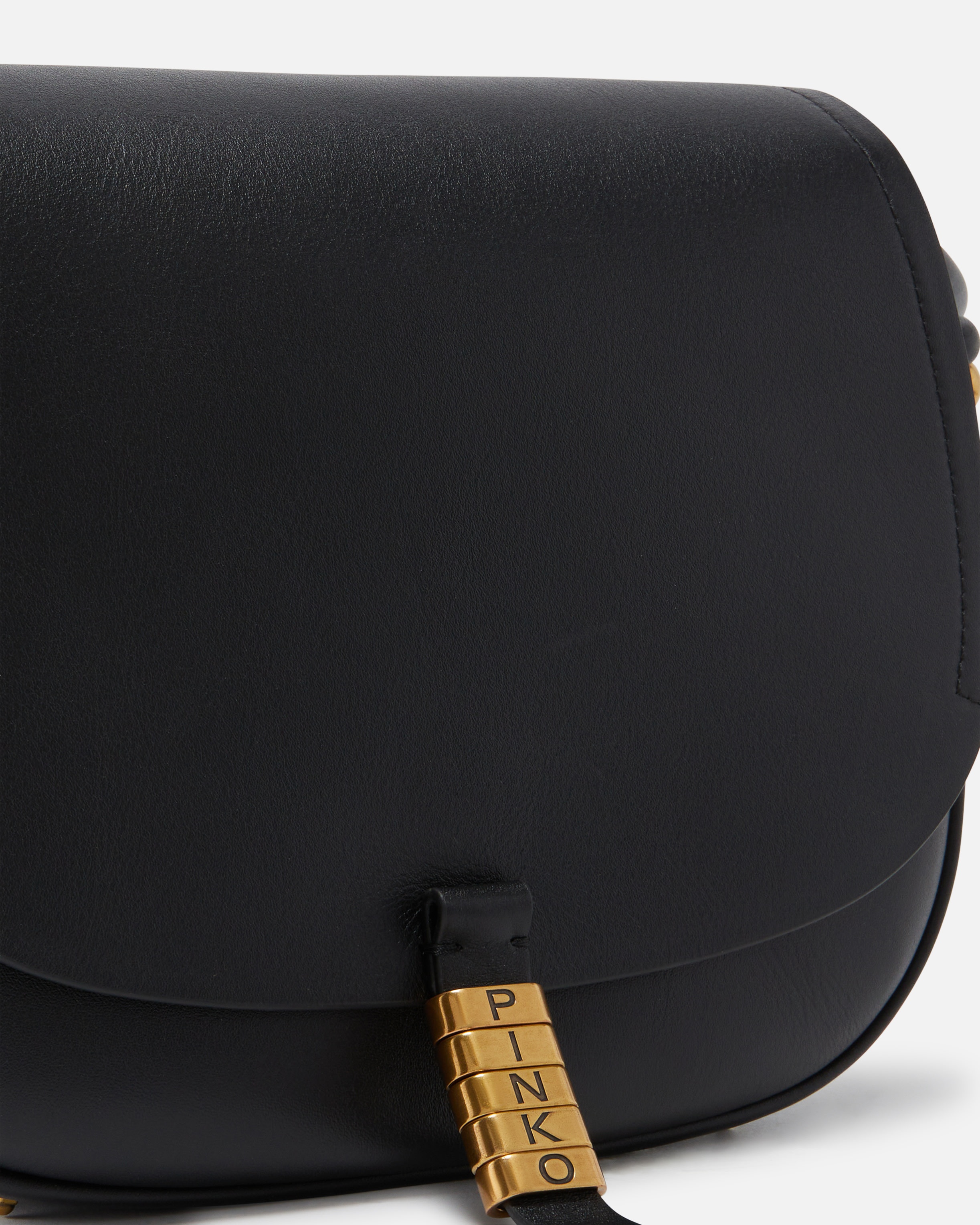 LARGE LEATHER CROSSBODY BAG WITH KNOTS - 3