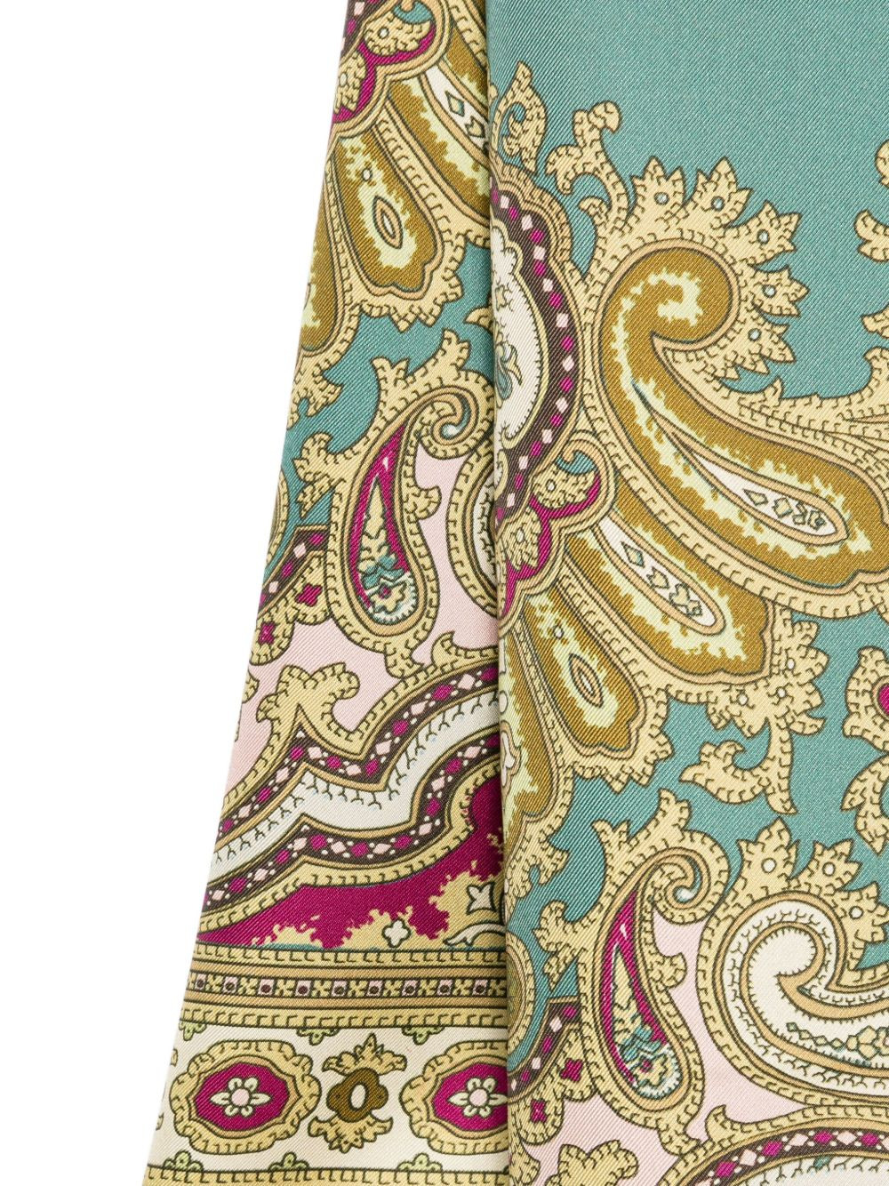 paisley-patterned silk scarf - 2