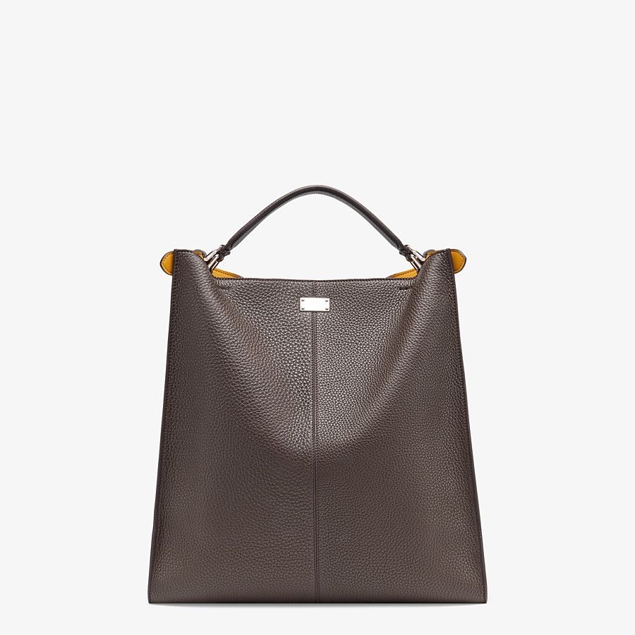 Brown leather bag - 4