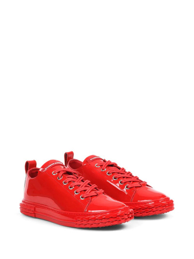 Giuseppe Zanotti logo patent sneakers outlook