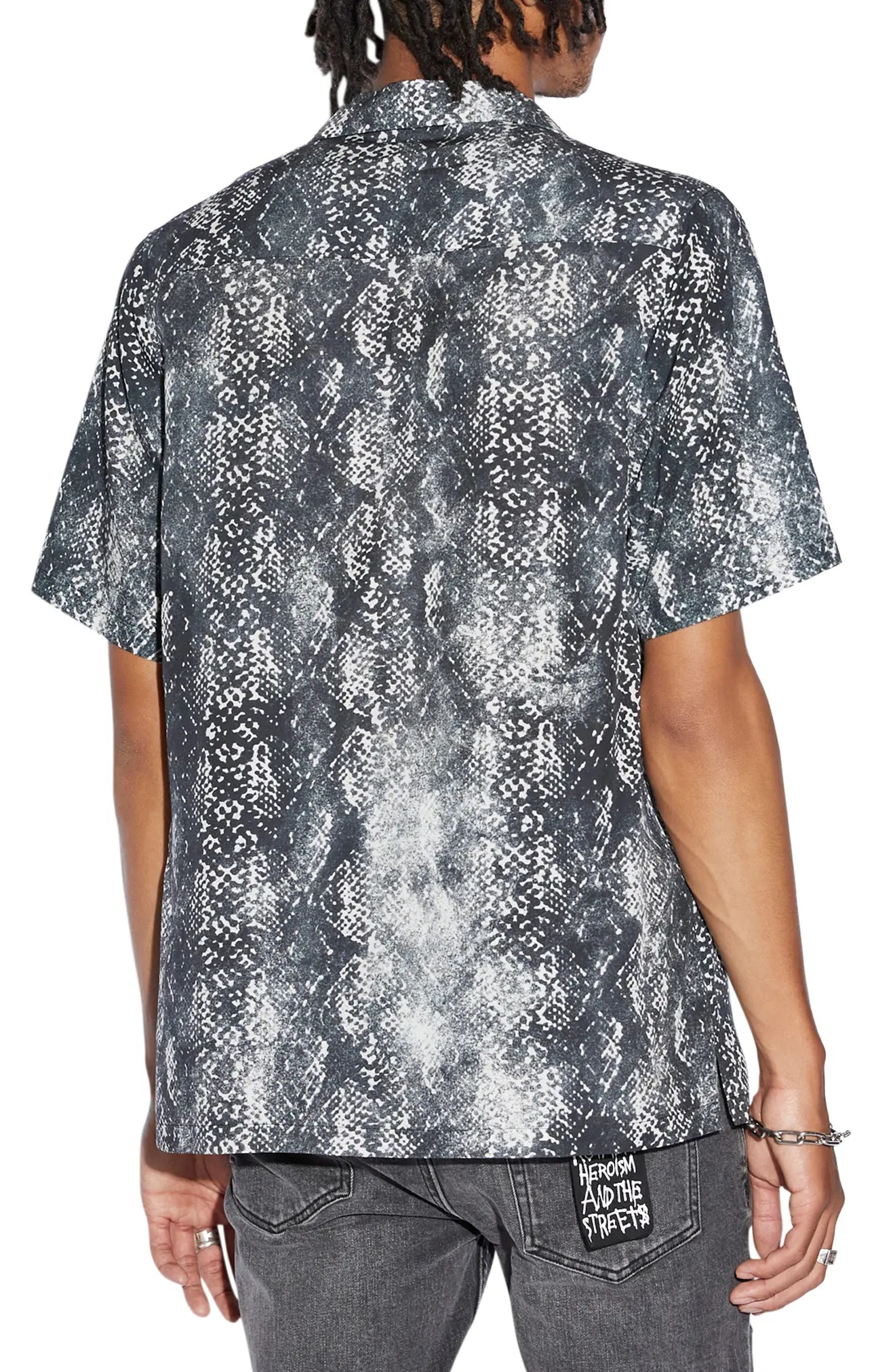 Mamba Snakeskin Print Camp Shirt - 2