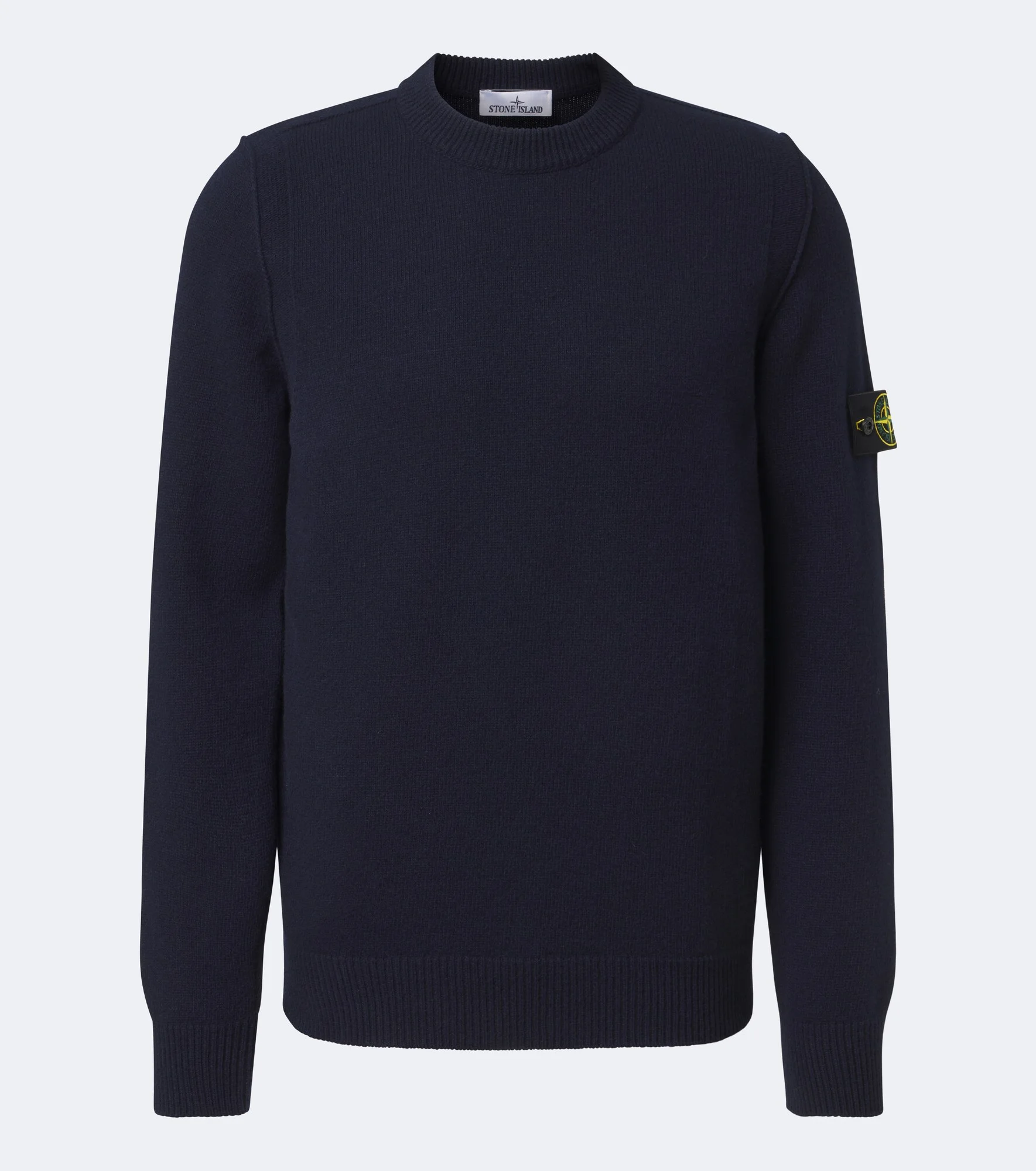 Compass badge wool-blend sweater - 1