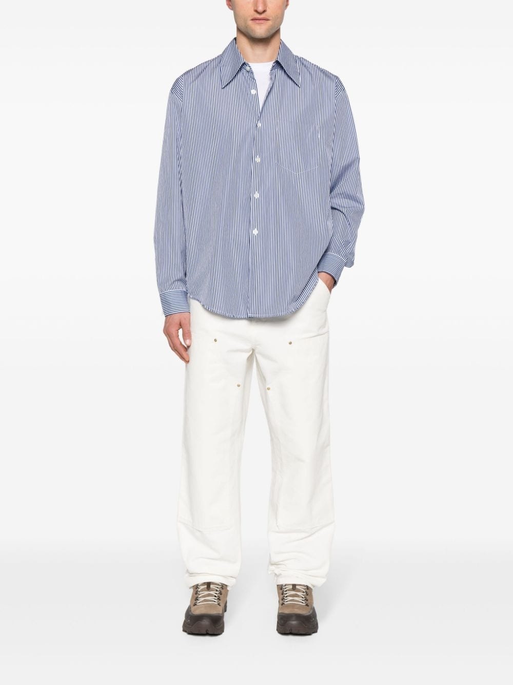 Double Knee straight-leg trousers - 2