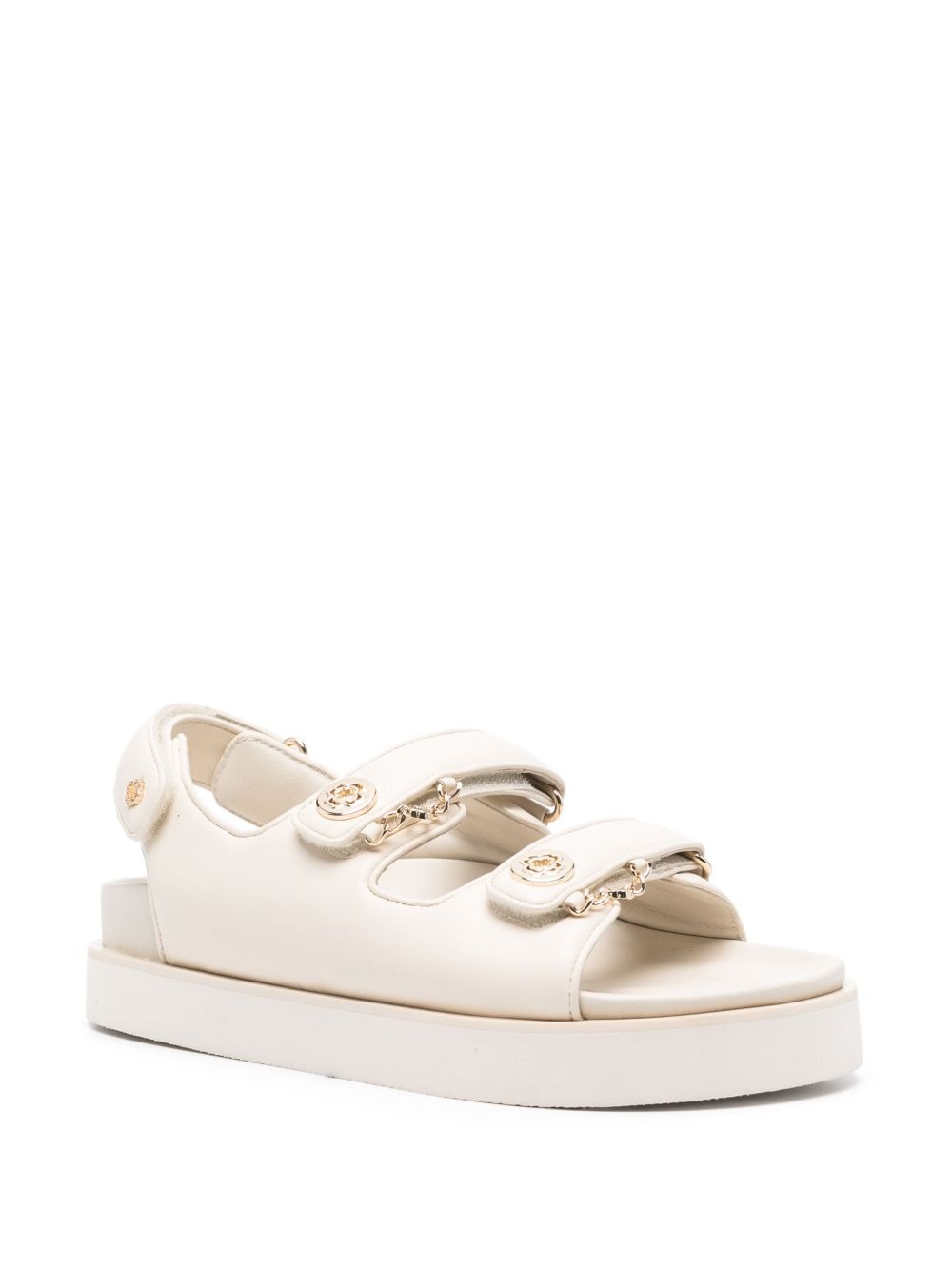 flat leather sandals - 2